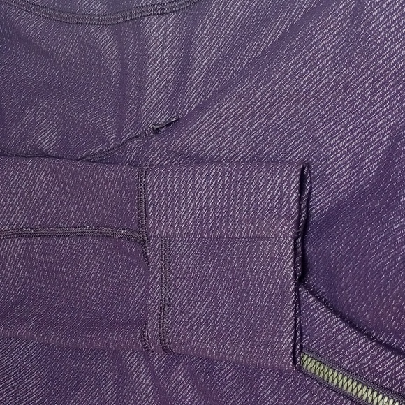 🆕LULULEMON PRECISION PURPLE LILAC CHAIN LINK DEEP ZINFANDEL ASYMMETRICAL JACKET - Picture 12 of 14